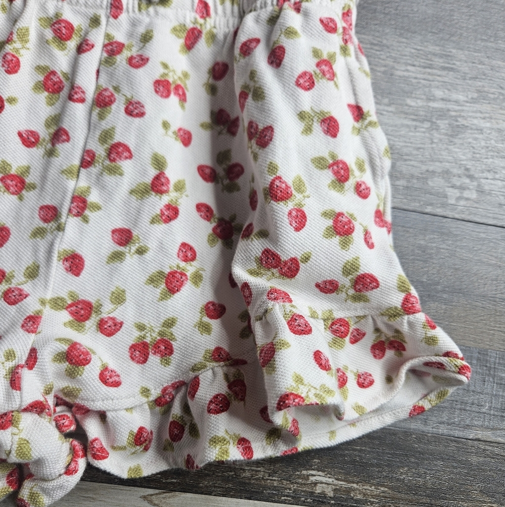 Polo Ralph Lauren Big Girl's Strawberry Print Romper Size 6 - Picture 2 of 7